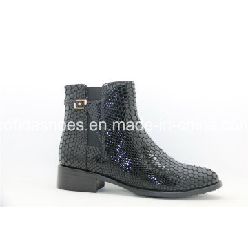 16fw New Design Flat Women Ankle Leather Boots